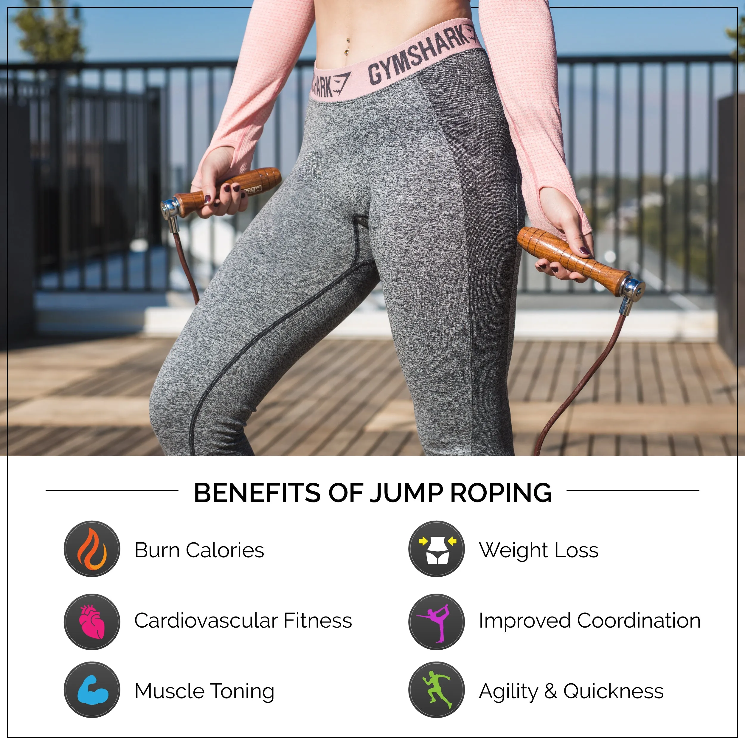 MRX Weighted Leather Jump Rope Heavy Duty Wood Handle