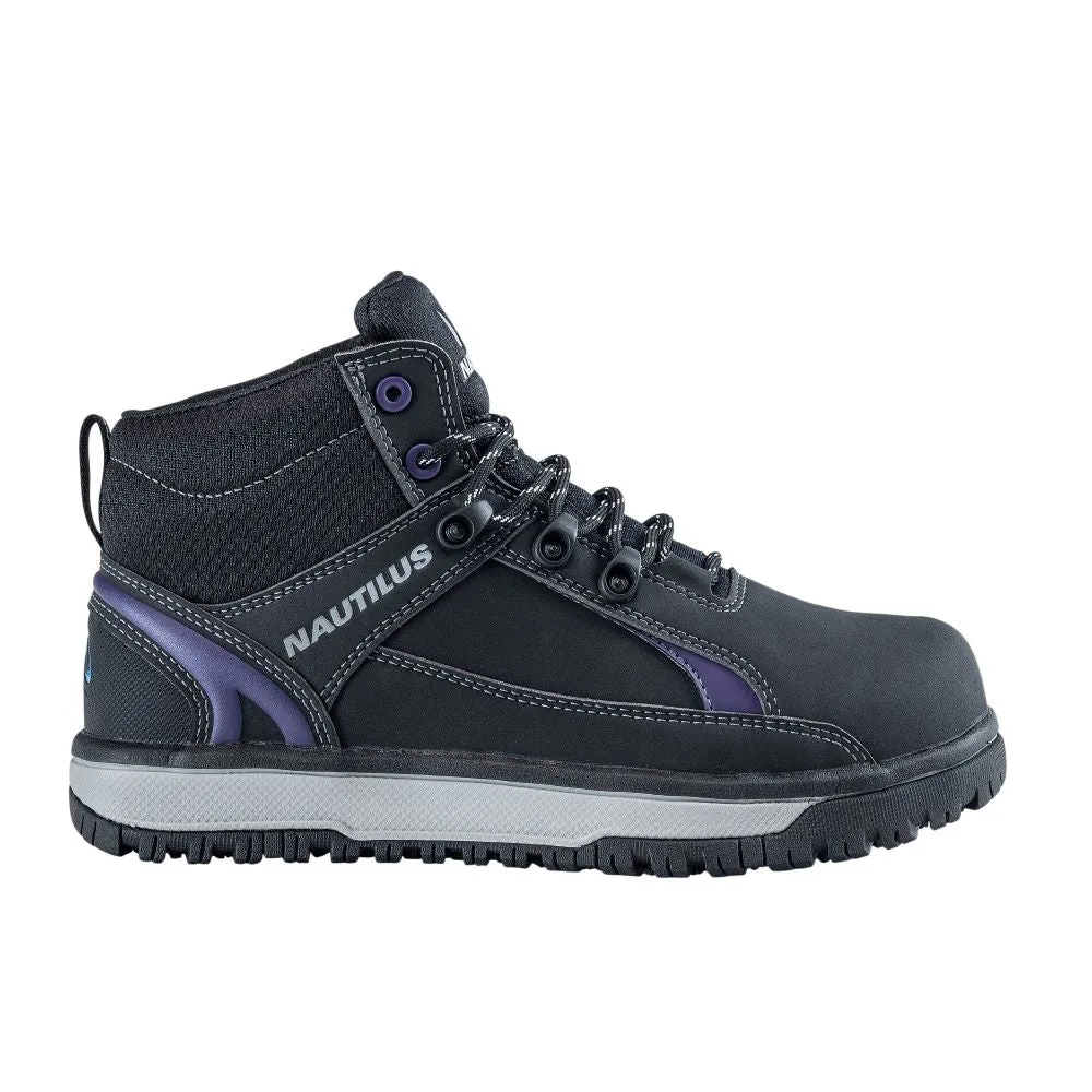 'Nautilus' Women's Urban Int. MetGuard EH SR Alloy Toe - Black / Purple