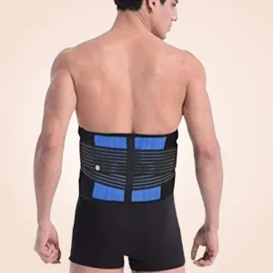 Neoprene Double Pull Lumbar Adjustable Low Back Waist Support Belt