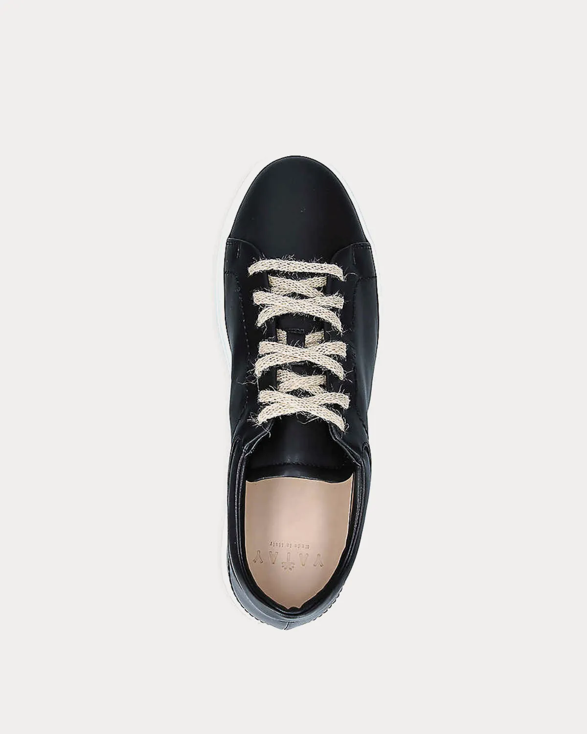 Neven Recycled-polyester Black & White Low Top Sneakers