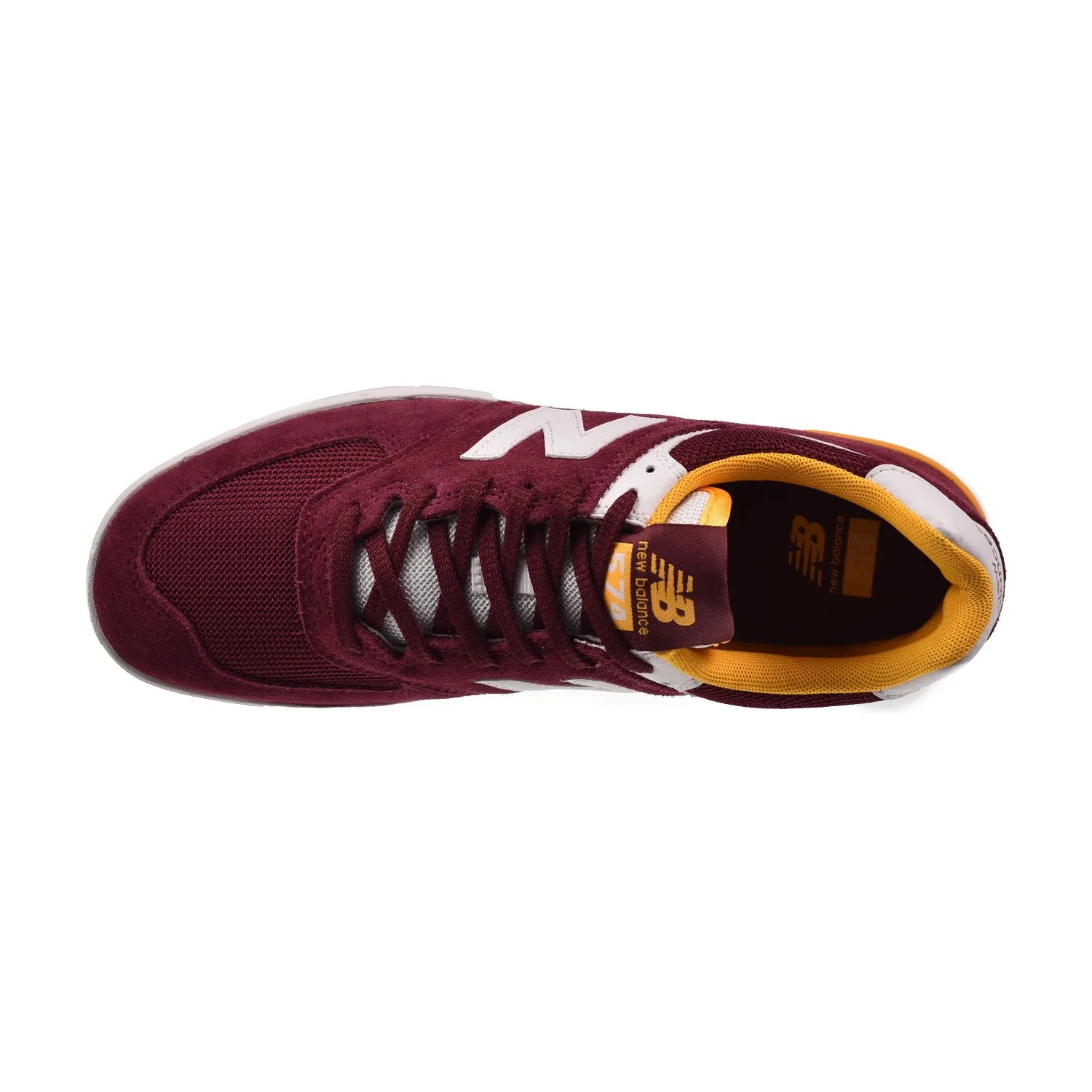 New Balance 574 'All Coasts" Men's Shoes Burgundy-White-Yellow