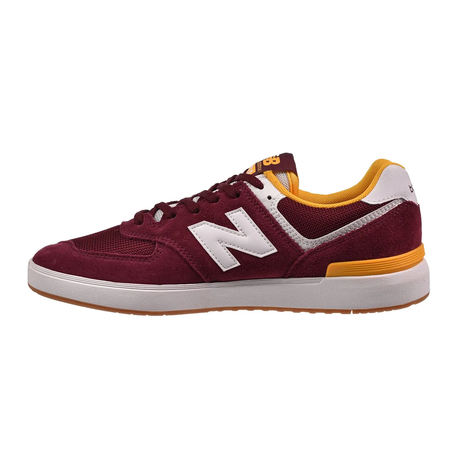 New Balance 574 'All Coasts" Men's Shoes Burgundy-White-Yellow