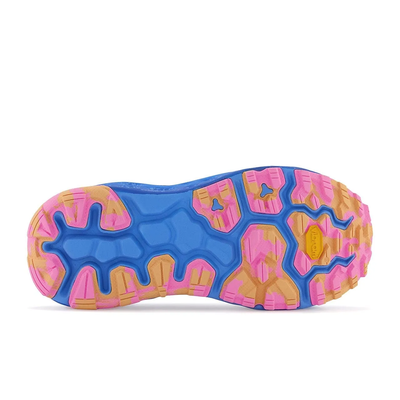 New Balance Fresh Foam X More Trail v2 (Women's) - Blue with vibrant apricot and vibrant pink