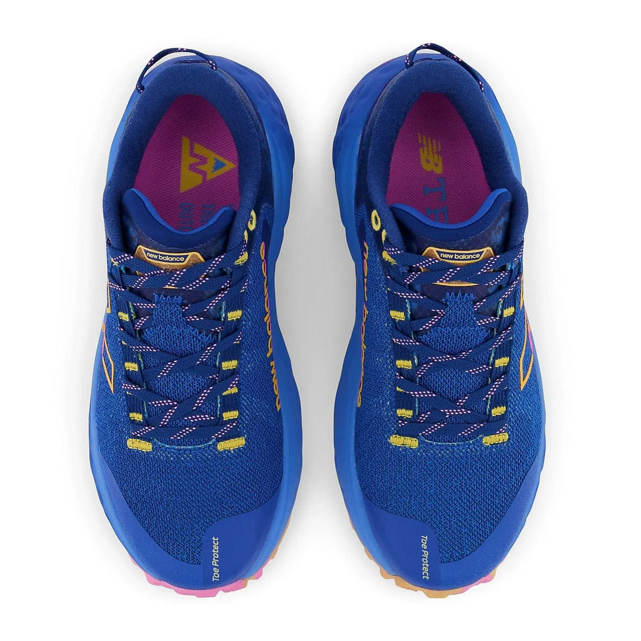 New Balance Fresh Foam X More Trail v2 (Women's) - Blue with vibrant apricot and vibrant pink