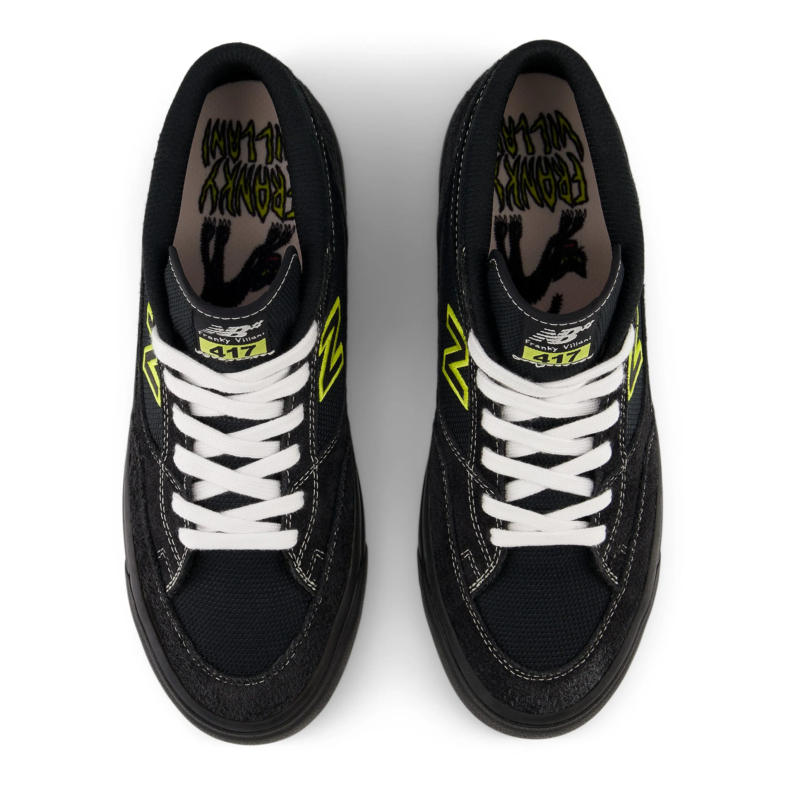New Balance Numeric 417 Franky Villani Skateboard Shoe - Black/Yellow