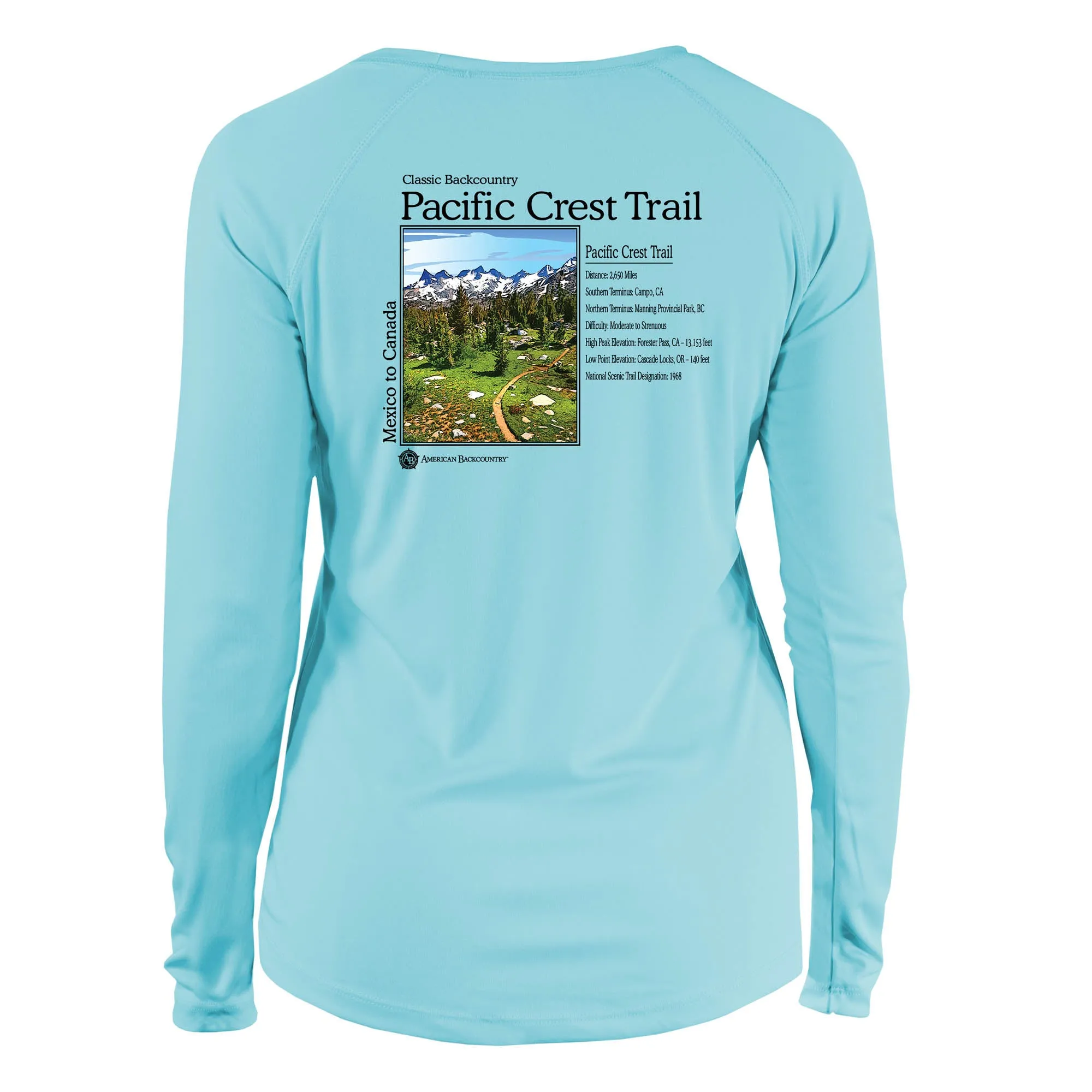 Pacific Crest Trail Classic Backcountry Long Sleeve Microfiber Women's T-Shirt