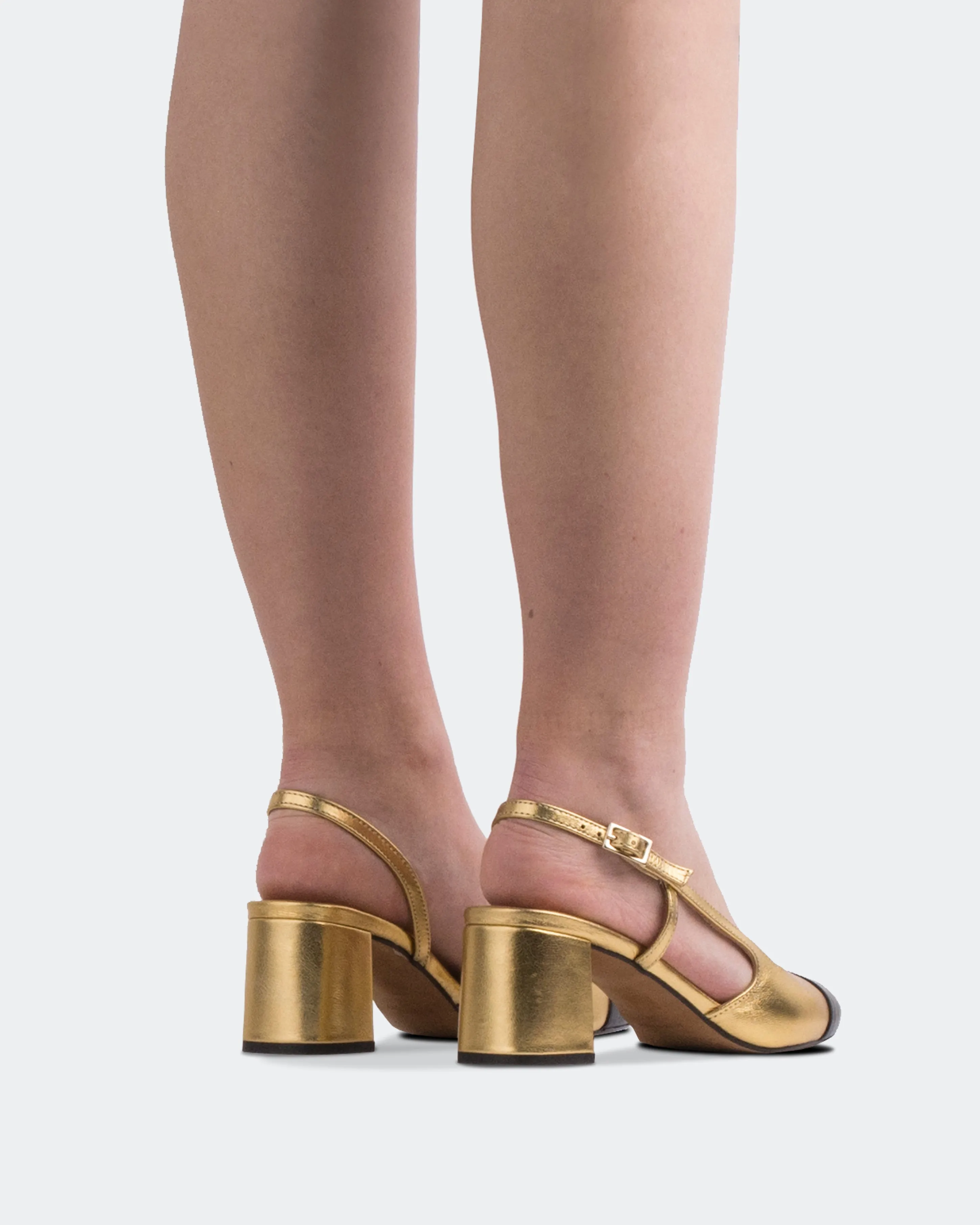Paris Gold Metallic Leather