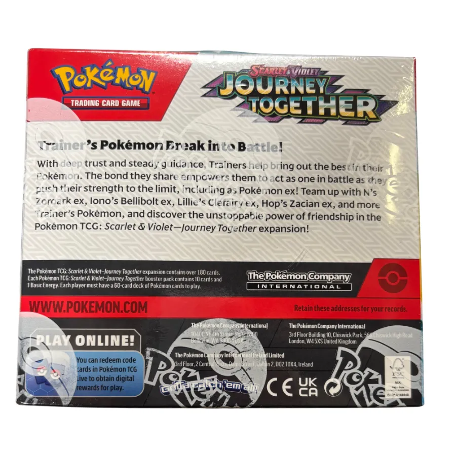 Pokémon - Trading Card Game - Scarlet & Violet Journey Together Enhanced Booster Display of 36 Includes Promo Card