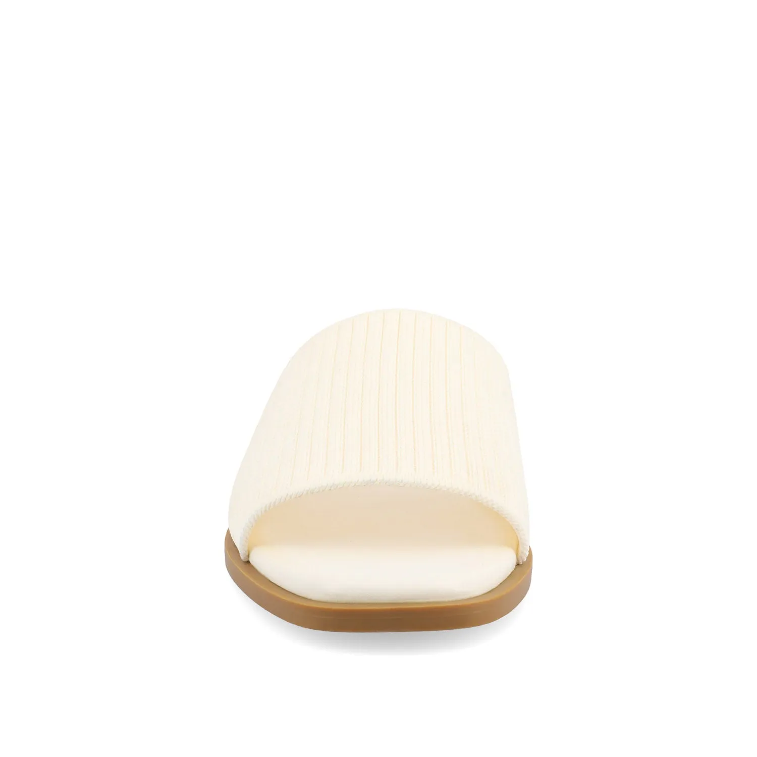 PRISILLA SLIDE SANDALS IN KNIT FABRIC IN WIDE