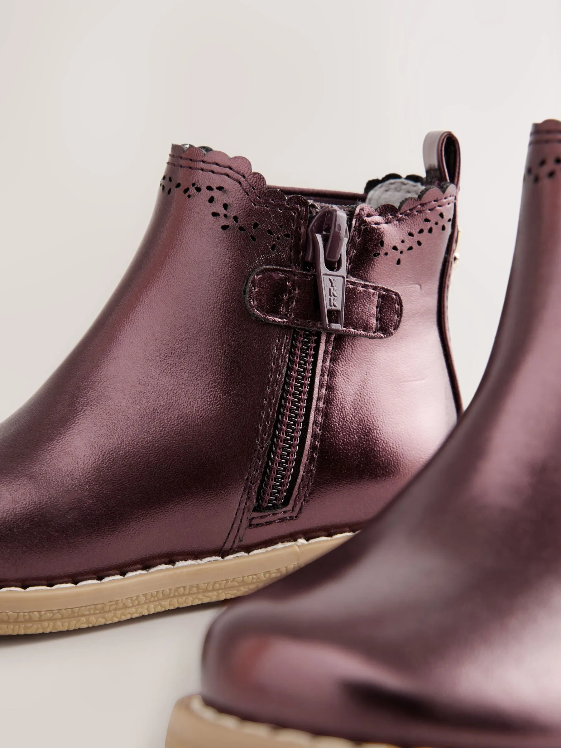 Red Standard Fit (F) Chelsea Ankle Boots
