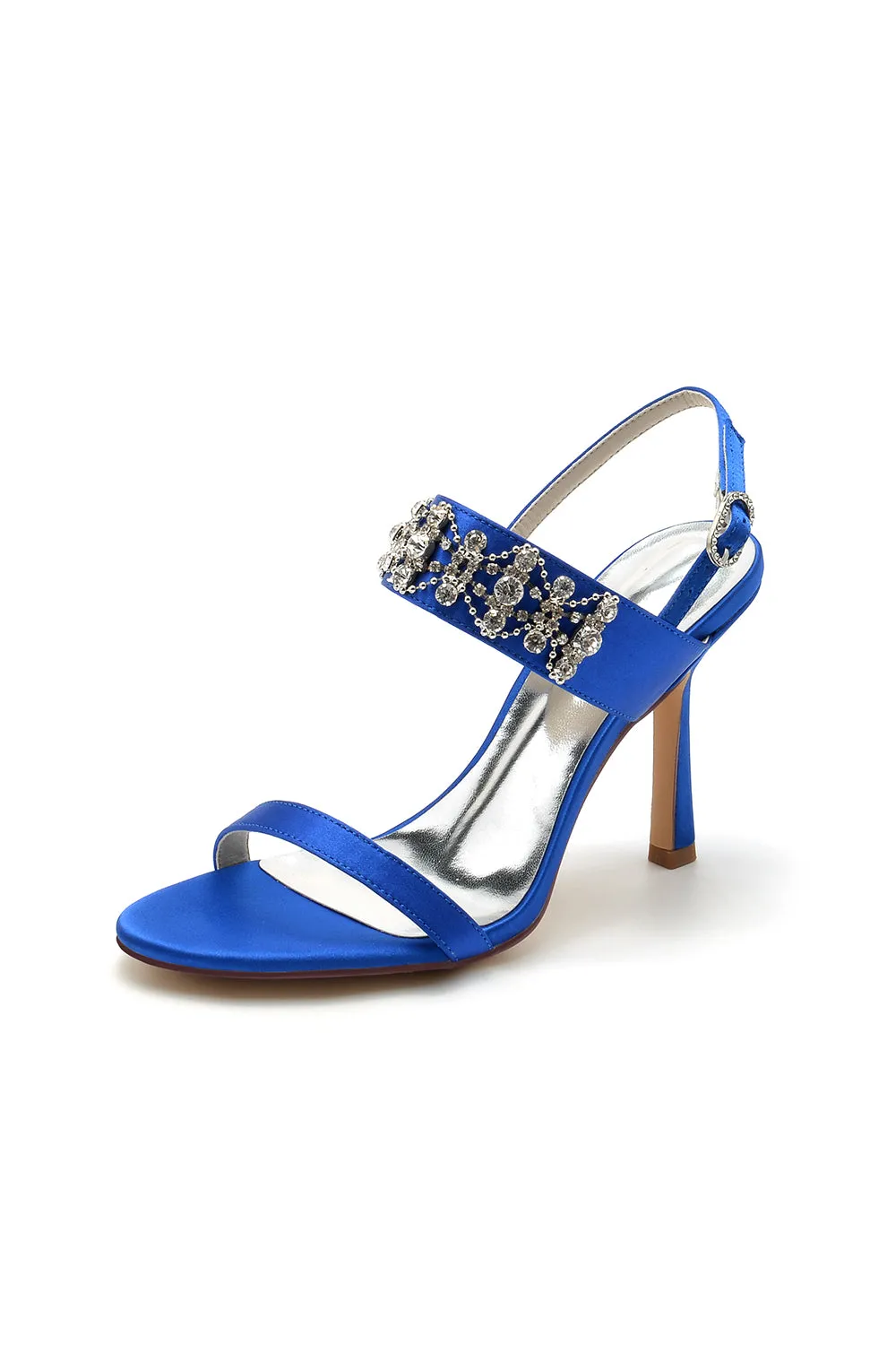 Rhinestone Beaded Ankle Straps Party Shoes