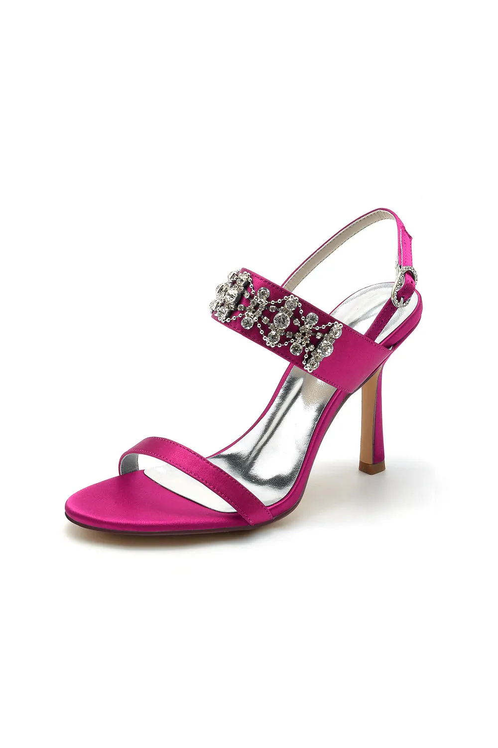 Rhinestone Beaded Ankle Straps Party Shoes