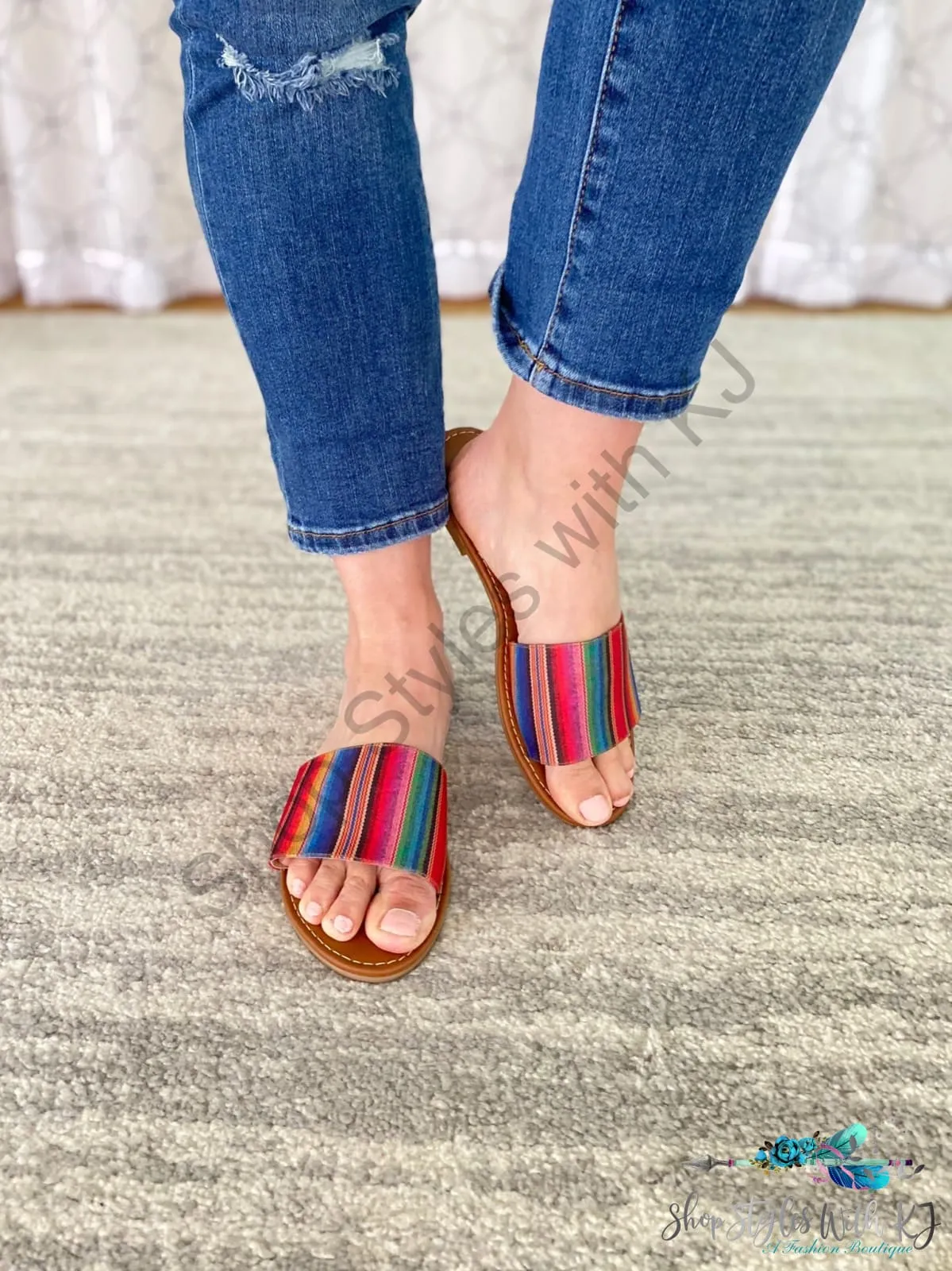 Ritzy Sandals in Serape
