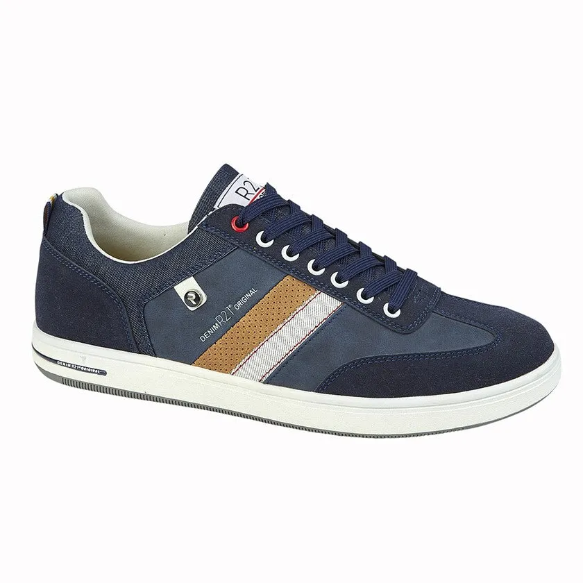 Route 21 M423 NAVY Lace Up Casual Shoes
