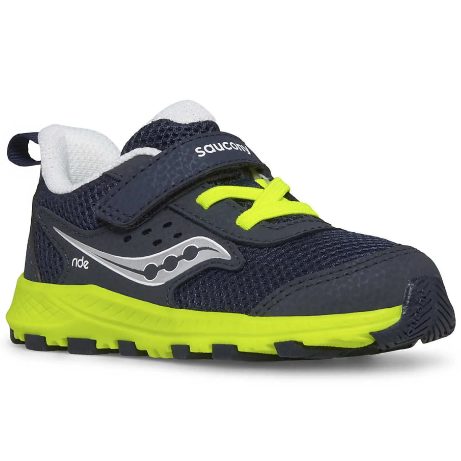 Saucony Navy/Citron Ride Jr B Toddler Sneaker