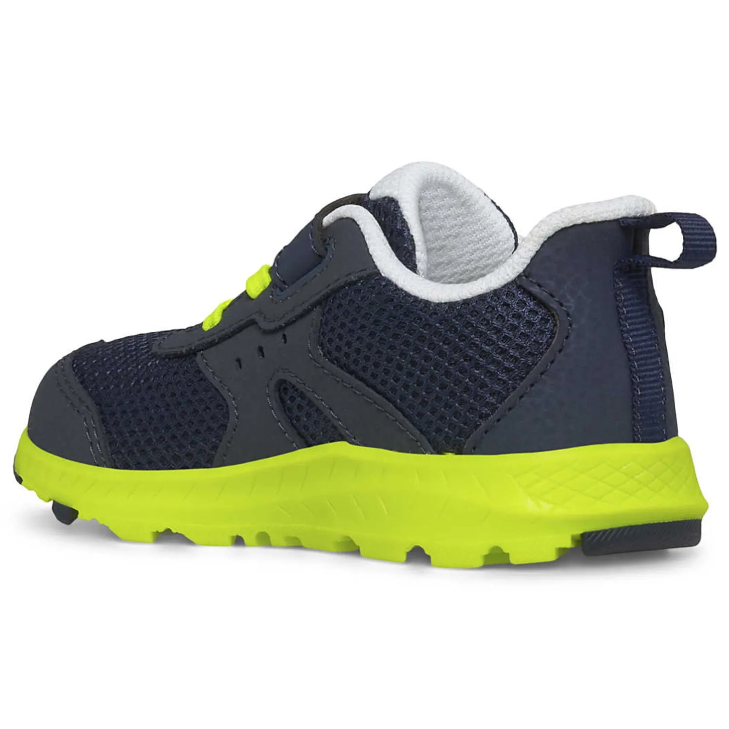 Saucony Navy/Citron Ride Jr B Toddler Sneaker