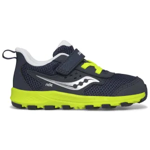 Saucony Navy/Citron Ride Jr B Toddler Sneaker
