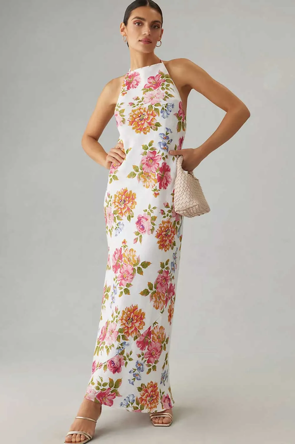 Selia Floral Linen Dress