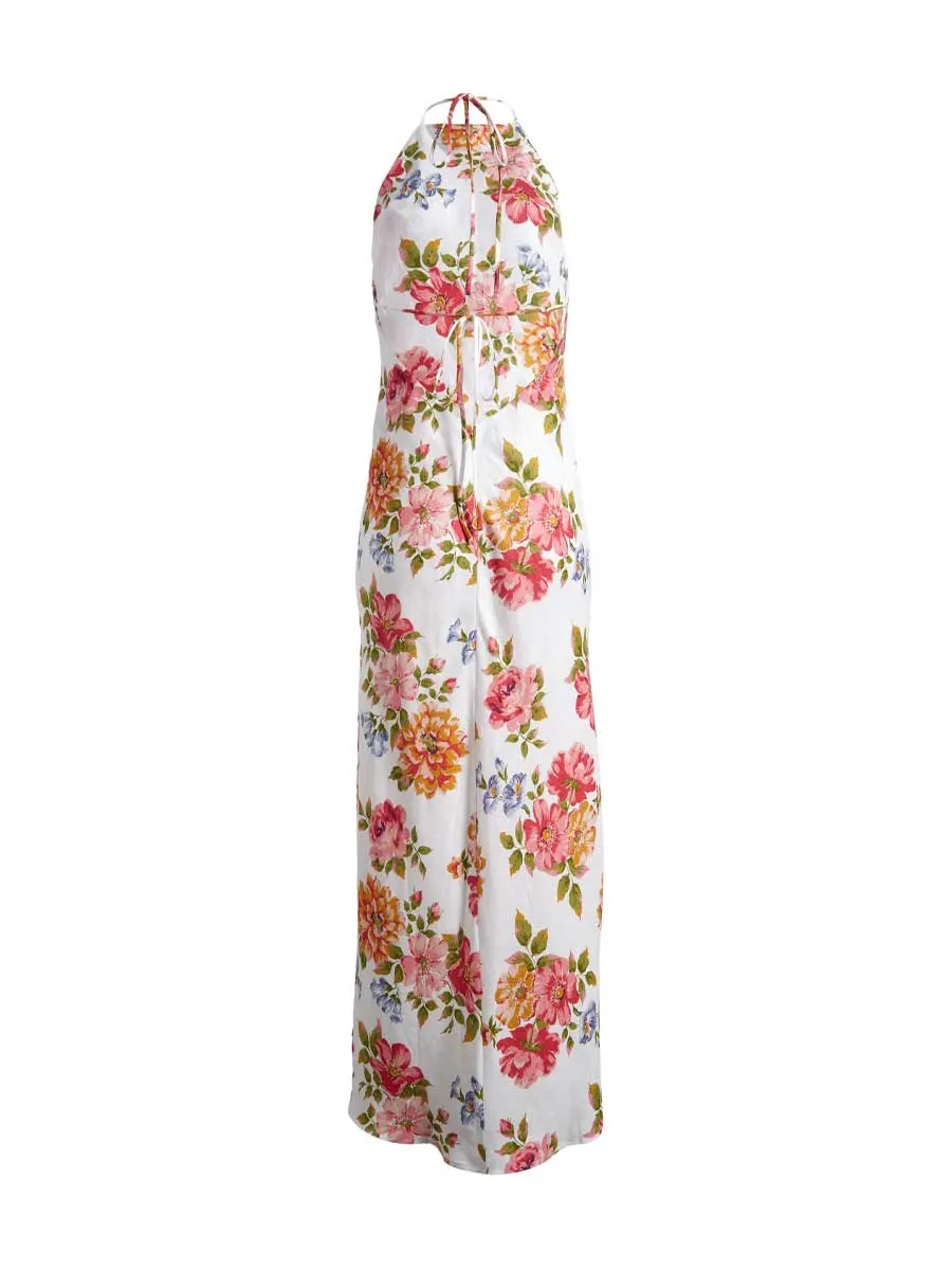 Selia Floral Linen Dress
