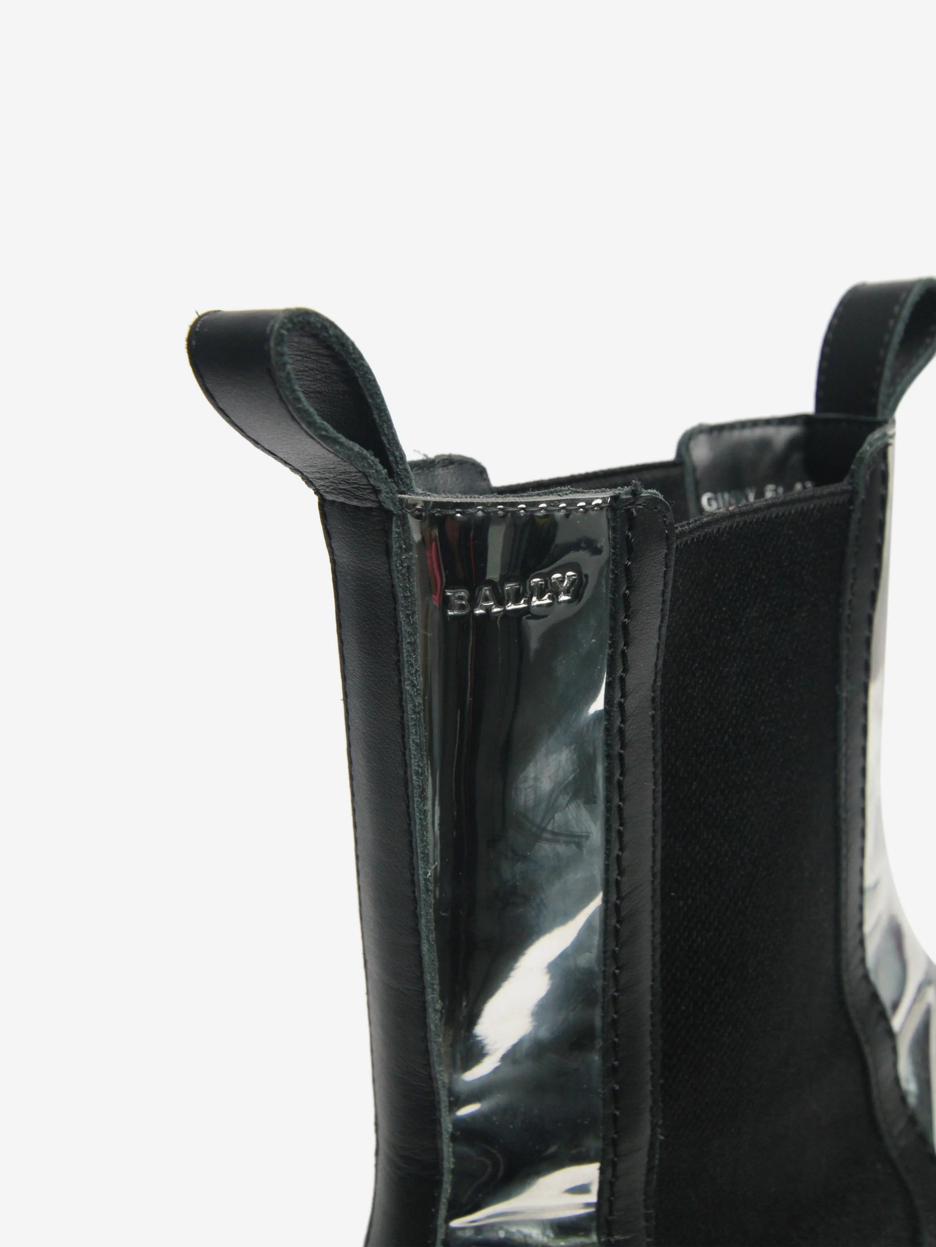 Silver mirrored Chelsea boots - size EU 38