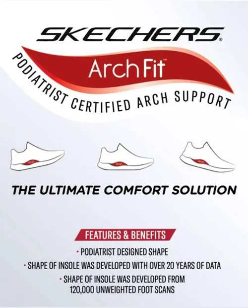 Skechers Mens Arch Fit Trainers - 232043 - Navy