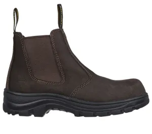 'Skechers' Women's 5" Work: Workshire-Jannit EH SR Comp Toe - Brown Suede