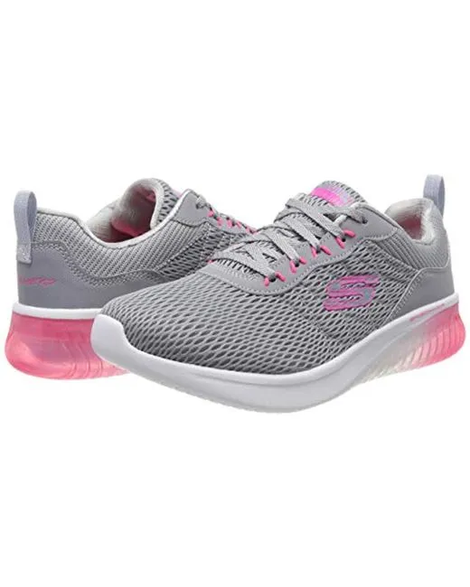 Skechers Womens Skech-Air Ultra Flex Trainers - Grey