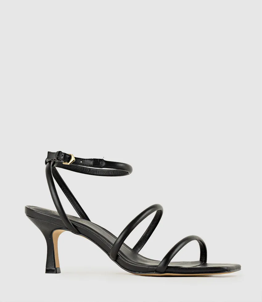 SOLARA65 Strappy Sandal in Black