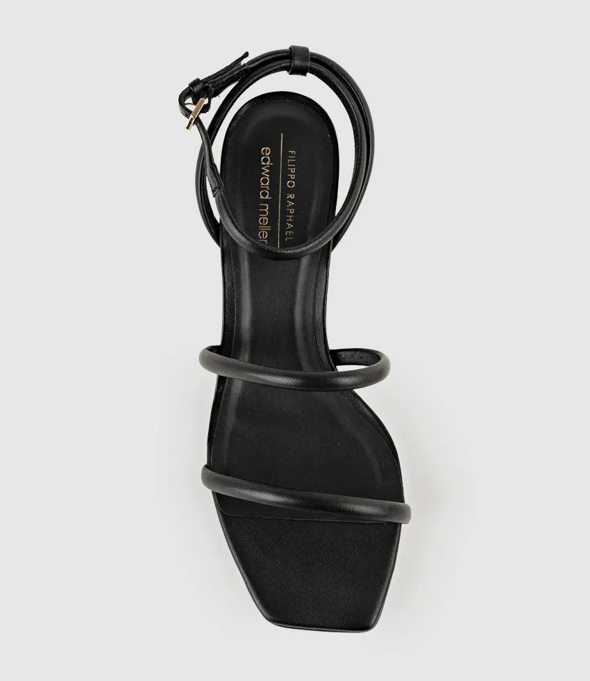 SOLARA65 Strappy Sandal in Black