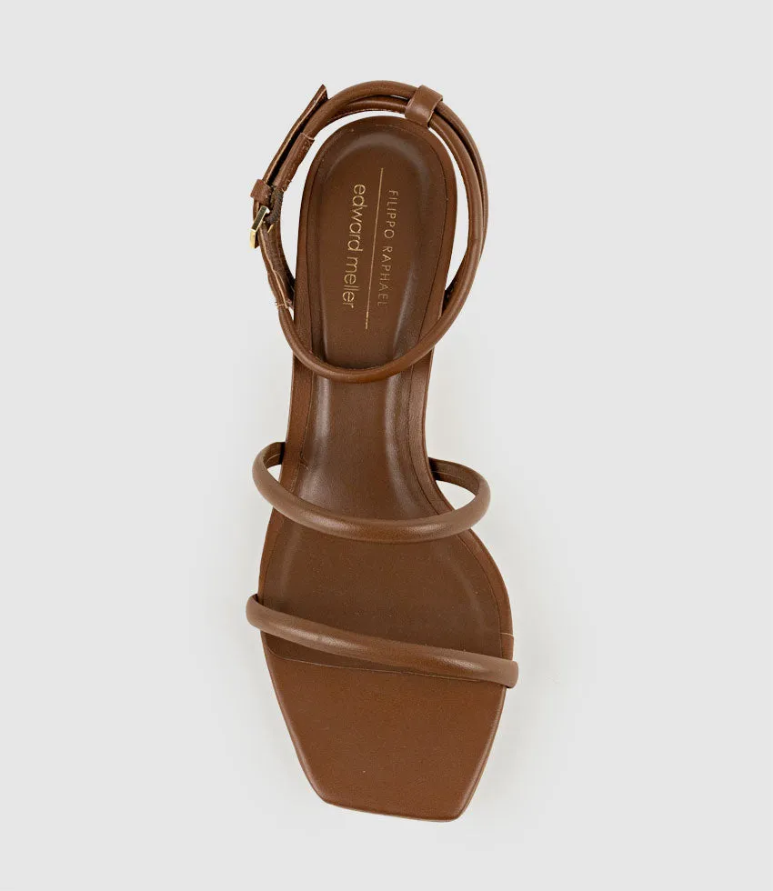 SOLARA65 Strappy Sandal in Caramel