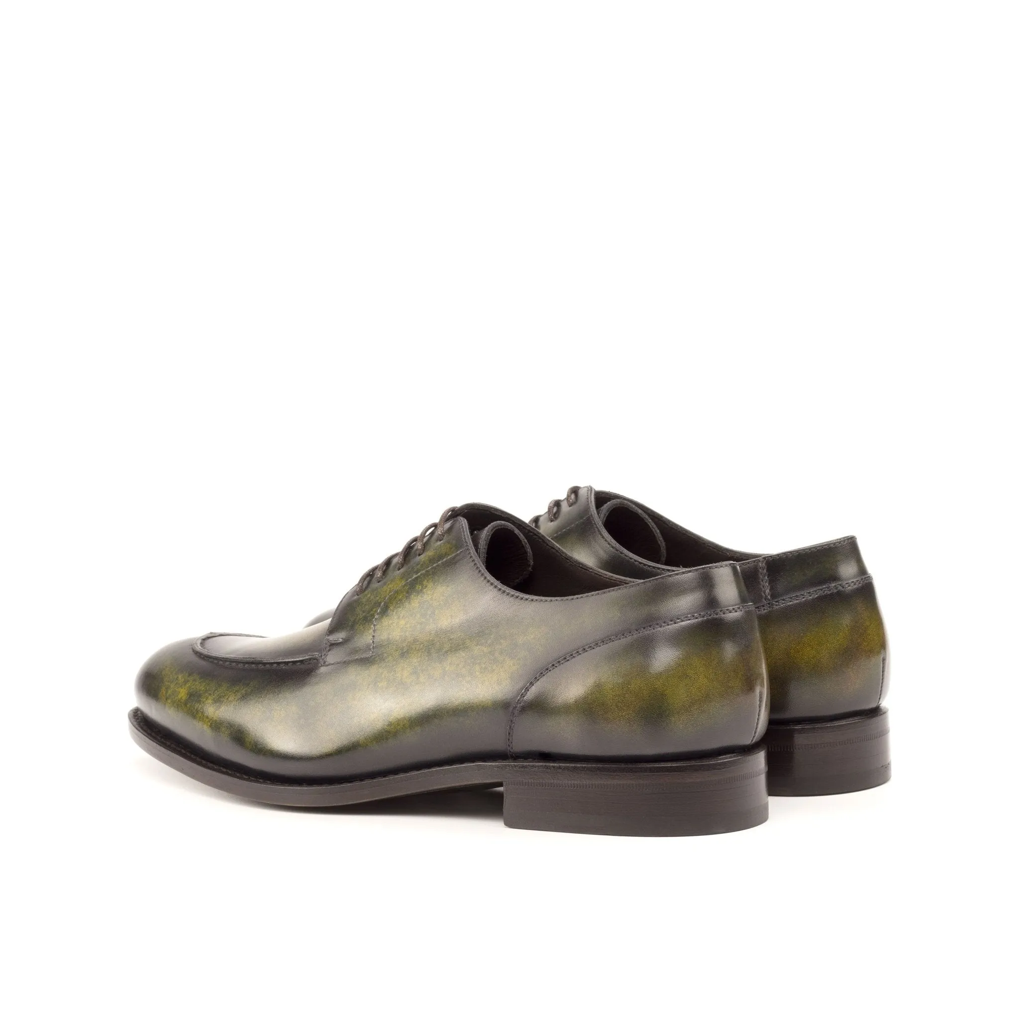 Split Toe Derby in Khaki Marble Patina Box Calf
