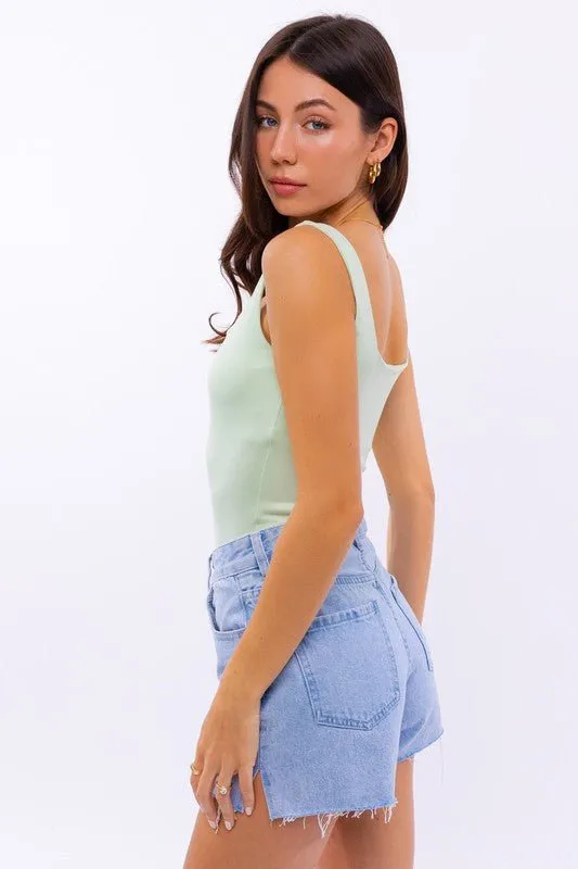 Square Neck Bodysuit
