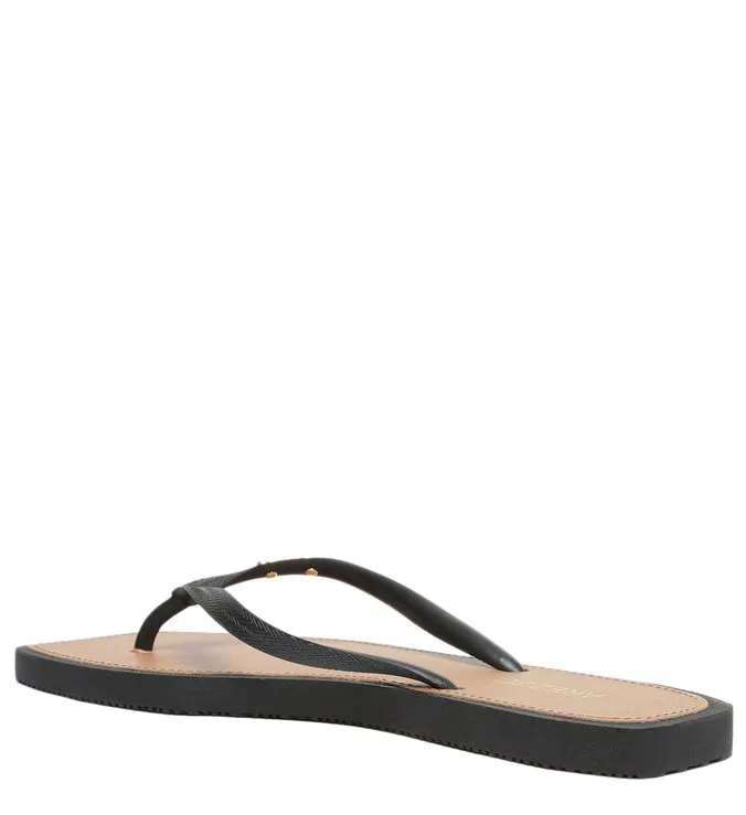 Square Toe Black Toe Slipper