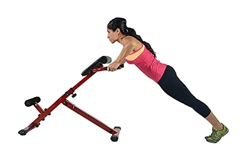 Stamina X Hyper Bench - Smart Workout App, No Subscription Required - Hyperextension and Core Strengthening Station