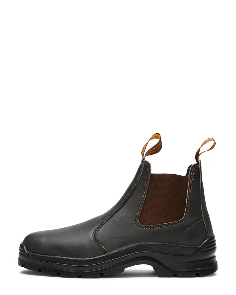 Style 400 Unisex Elastic Sided Non-Safety Boot - Brown