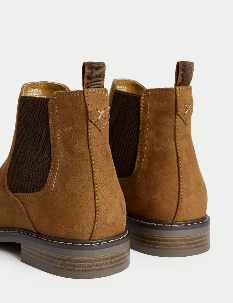 Suedette Chelsea Boots