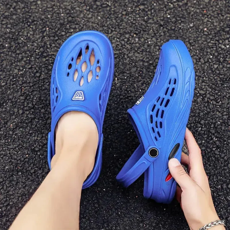 summer waterproof sandals Unisex Beach Sandals Men Women Slipper Summer Waterproof Anti-Slip Sandal Flip Flops Indoor Bathroom Slippers Outdoor Flat Shoes