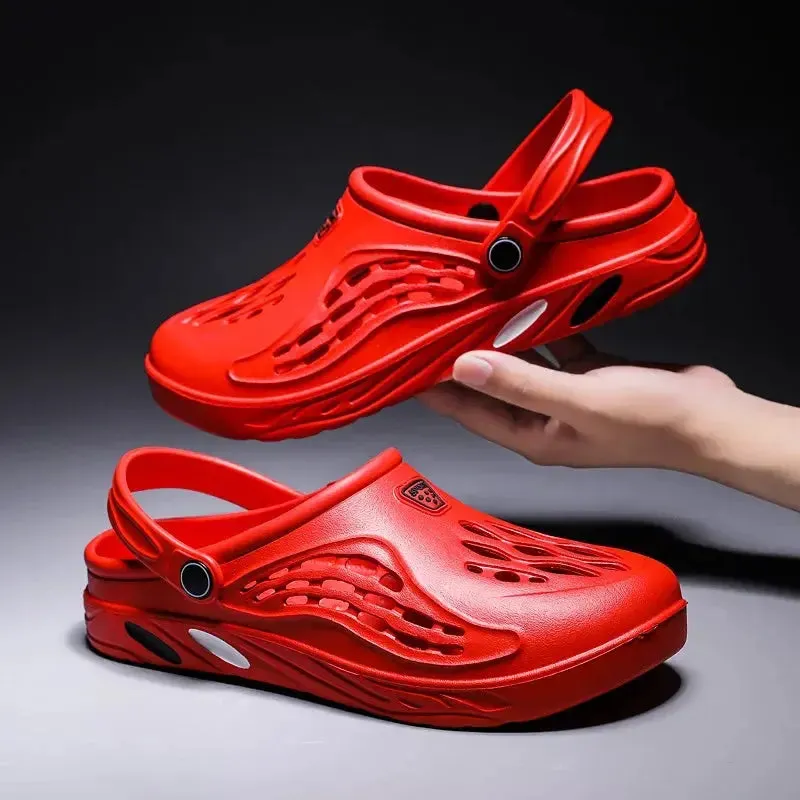 summer waterproof sandals Unisex Beach Sandals Men Women Slipper Summer Waterproof Anti-Slip Sandal Flip Flops Indoor Bathroom Slippers Outdoor Flat Shoes