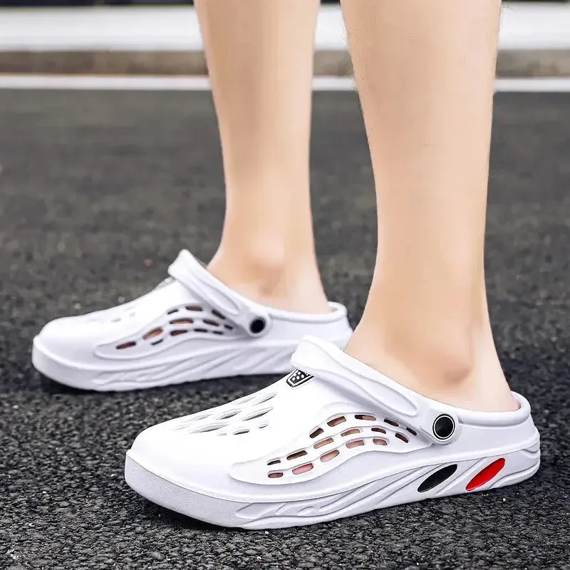 summer waterproof sandals Unisex Beach Sandals Men Women Slipper Summer Waterproof Anti-Slip Sandal Flip Flops Indoor Bathroom Slippers Outdoor Flat Shoes