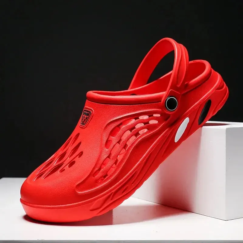 summer waterproof sandals Unisex Beach Sandals Men Women Slipper Summer Waterproof Anti-Slip Sandal Flip Flops Indoor Bathroom Slippers Outdoor Flat Shoes