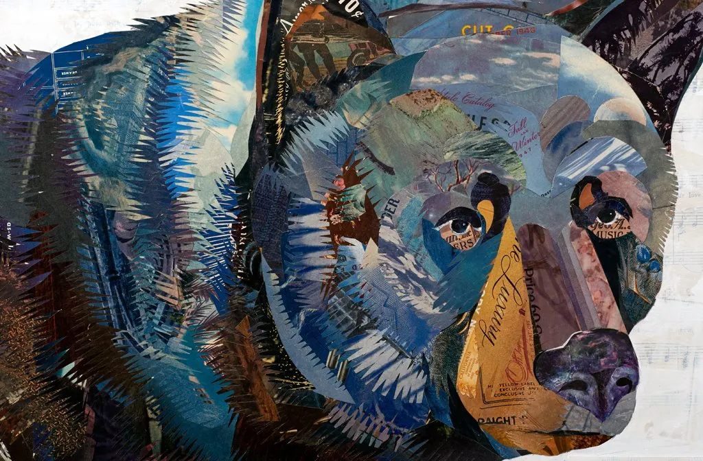 THE SEARCHING PRINCE original paper collage