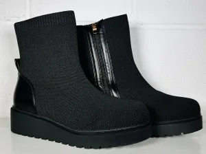 Thelma Sock Boots - Black