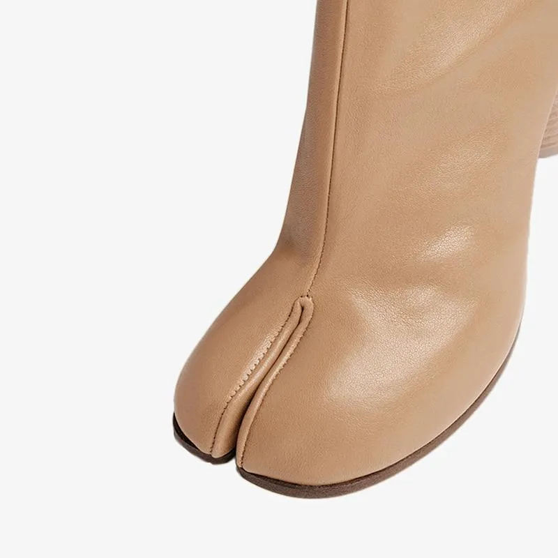 Trendy Soft Nappa Leather Ankle Boots