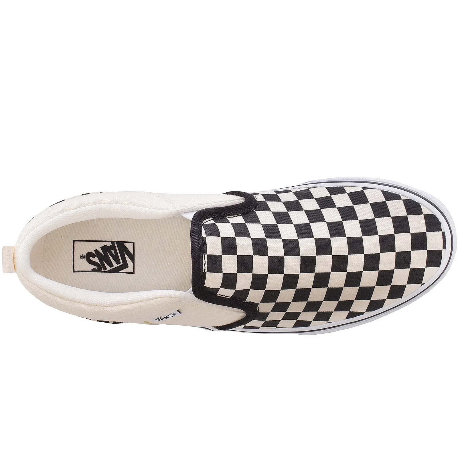 Vans Kids Asher Checkered Trainers - Black