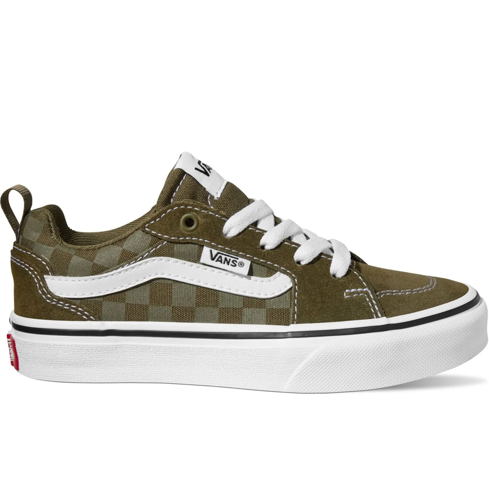 Vans Kids Filmore Decon Low Rise Canvas Trainers - Dark Olive