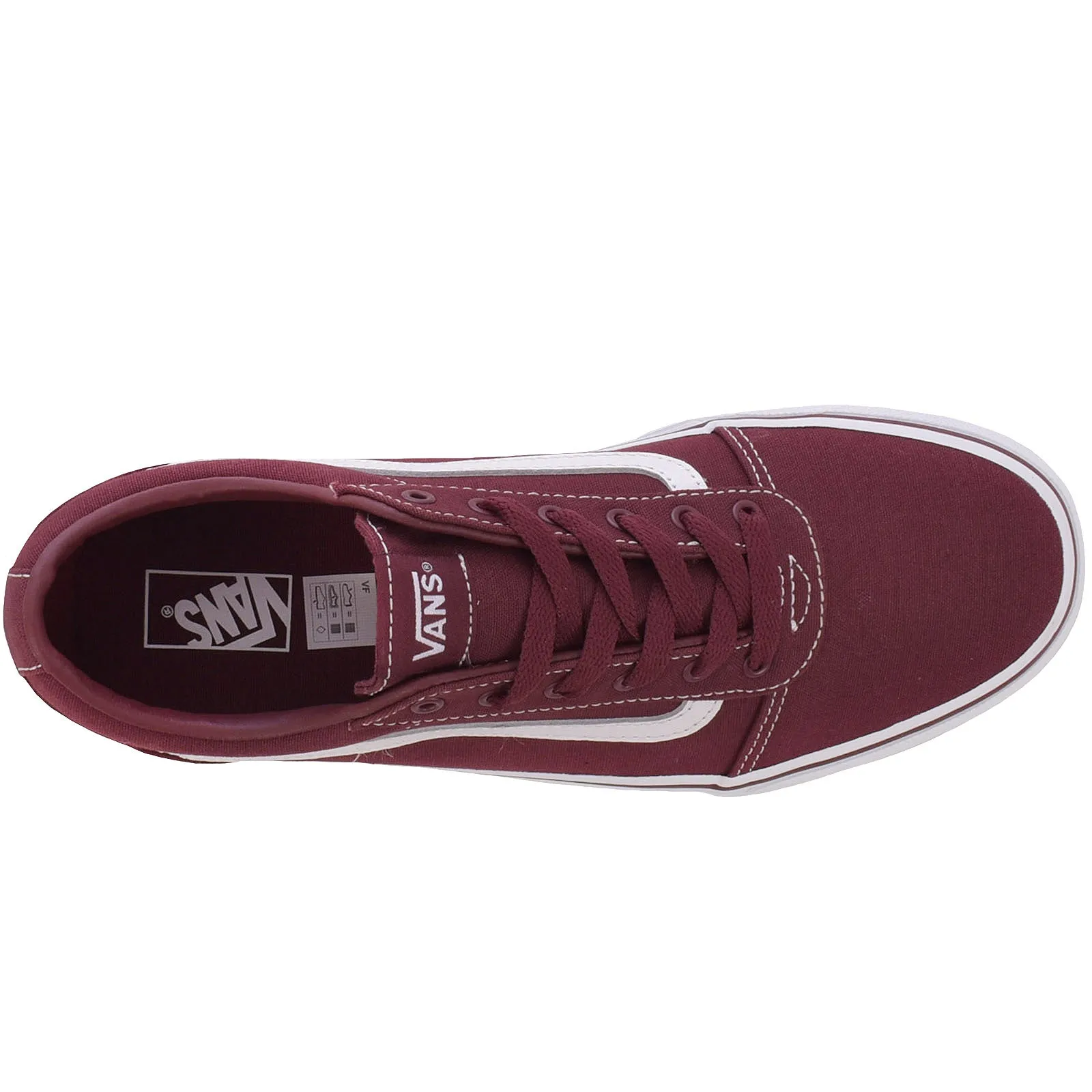 Vans Kids Ward Canvas Skater Trainers - Port