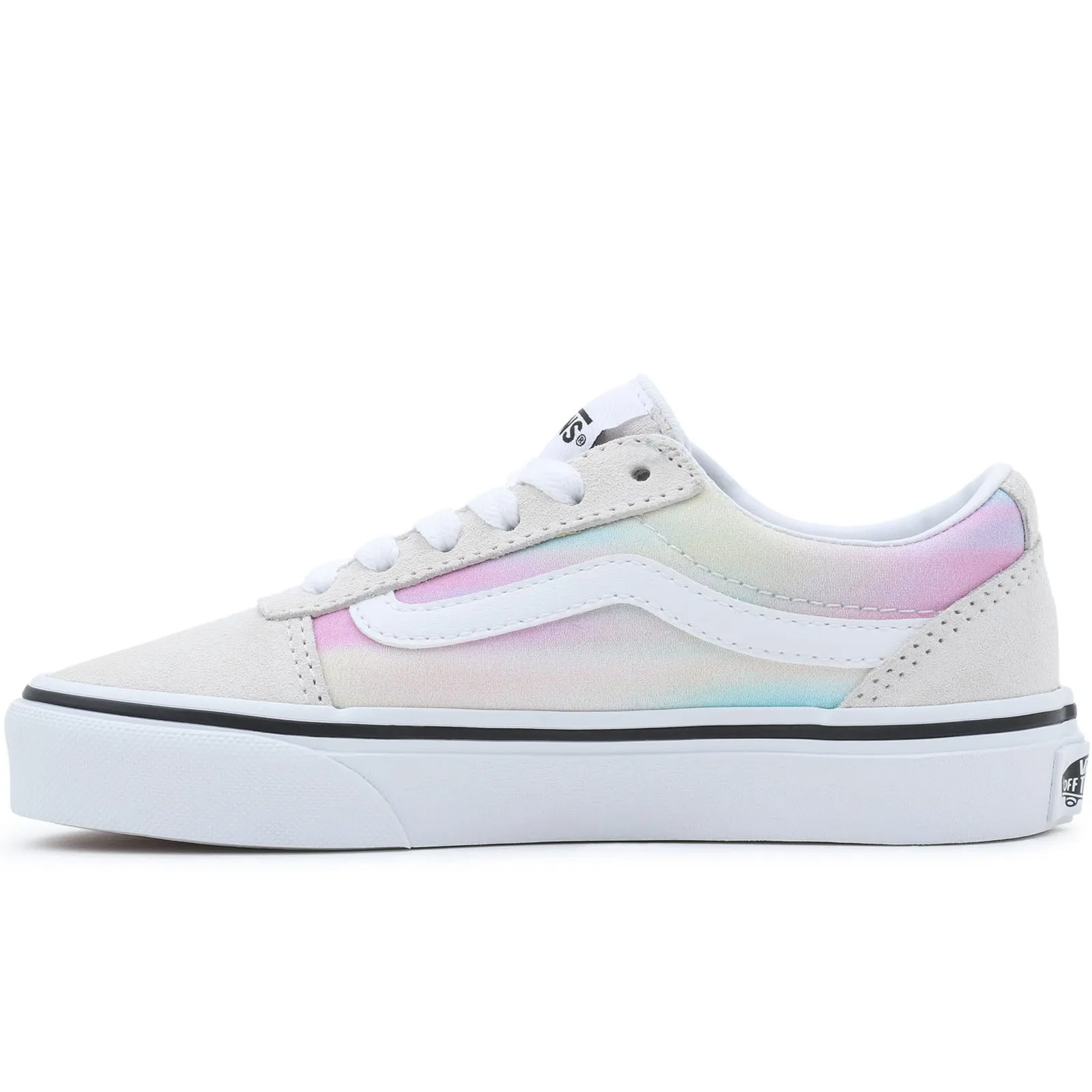 Vans Kids Ward Low Rise Suede Lace Up Trainers - Multi