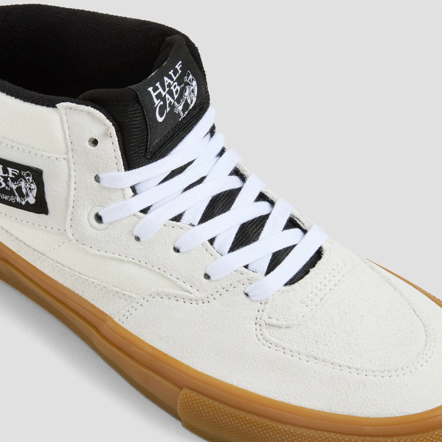 Vans Skate Half Cab Skate Shoes Antique White / Gum