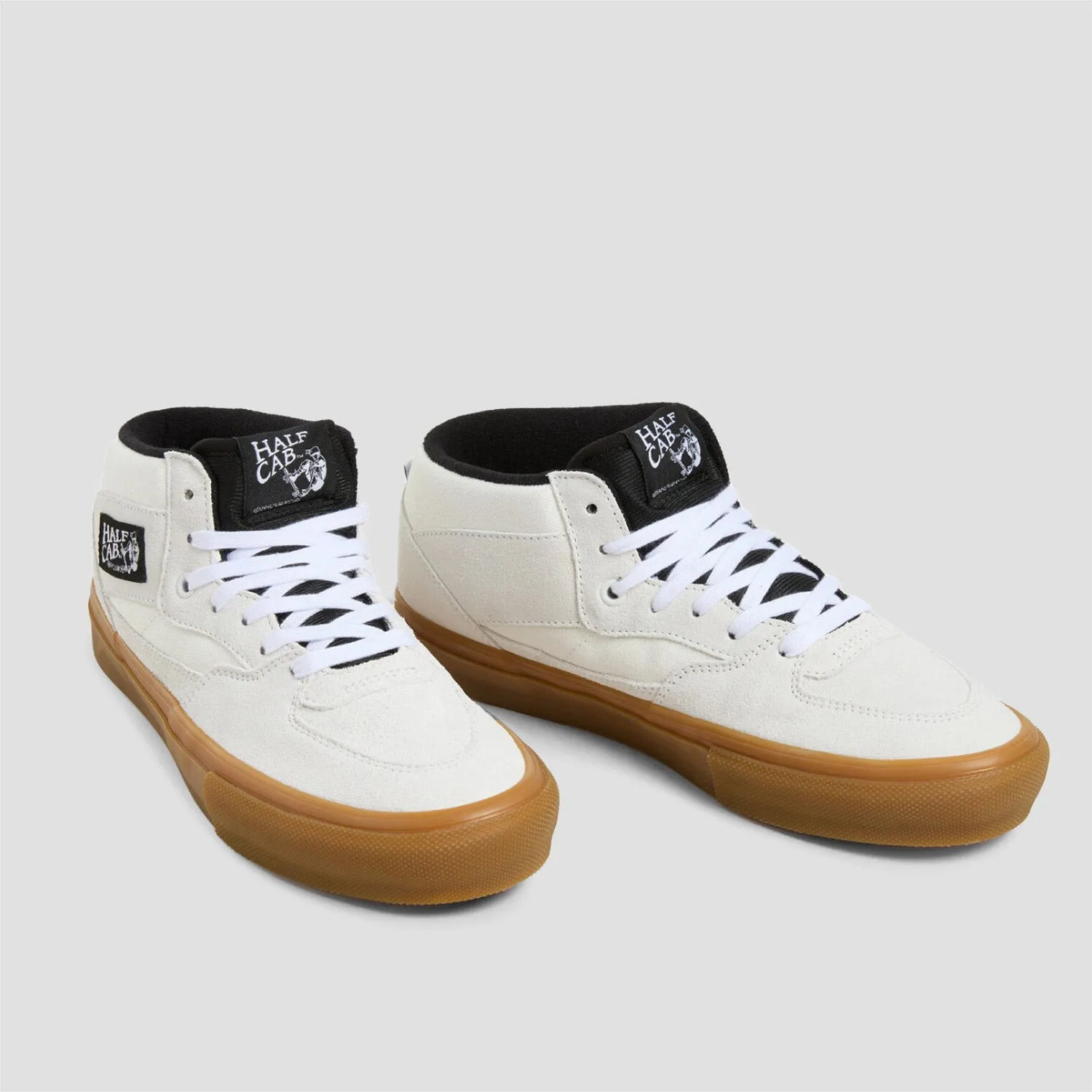 Vans Skate Half Cab Skate Shoes Antique White / Gum