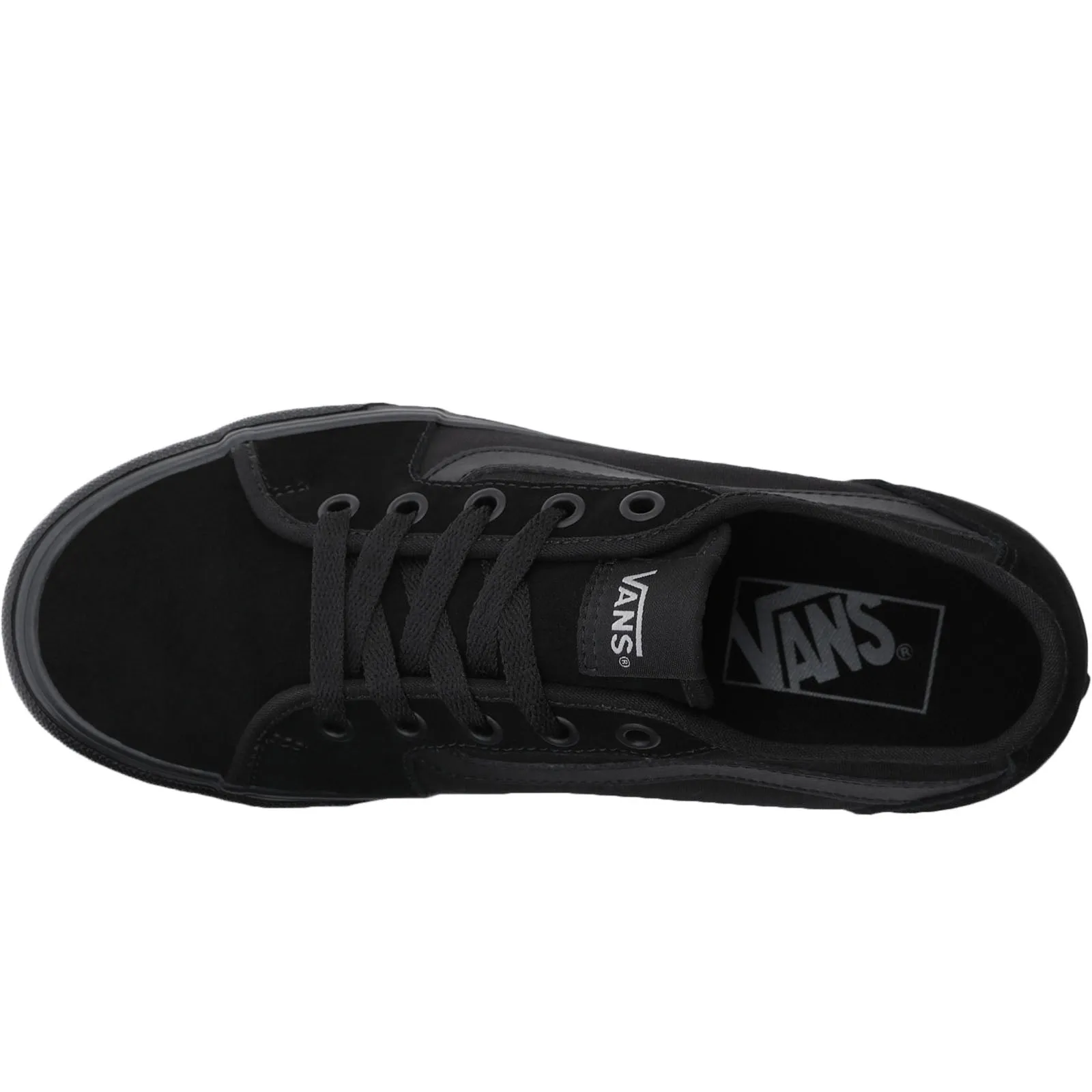 Vans Womens Filmore Decon Low Rise Canvas Trainers - All Black